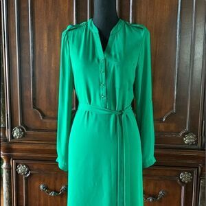 Jade Kelly Green Shirt Dress‎